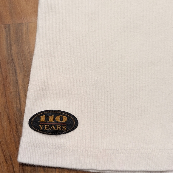 Harley-Davidson 110 Year Anniversary Short Sleeve White Henley Tee Women's Small - Picture 3 of 6